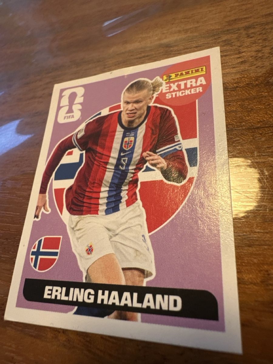 Panini Carte collezionabili: Panini Extra Sticker Erling Haaland normal condition new – Usato da Zürich venduto da peg_l7wc