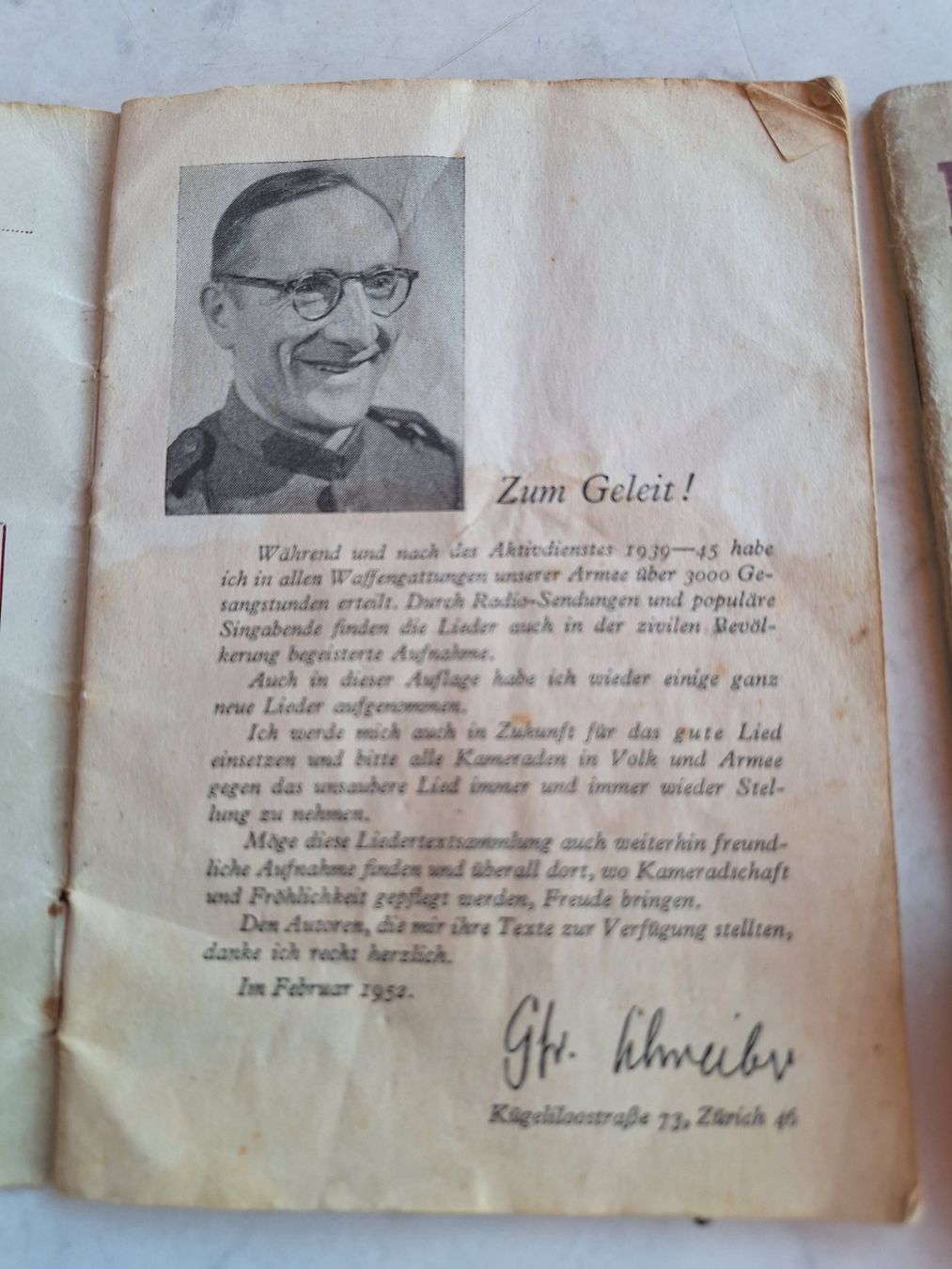 Dokumente: 2 X MILITÄRUNTERLAGEN CA 1945 – Gebraucht aus Huttwil von Kunterbuntli 1