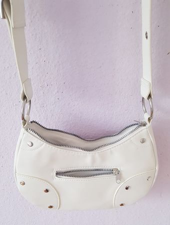 Sac blanc à bandoulière réglable