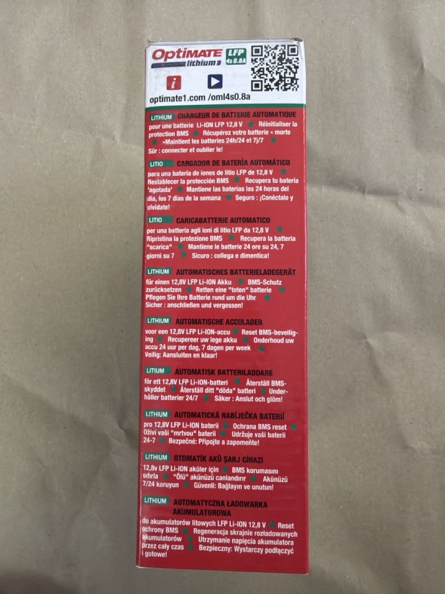 Batterieladegeräte: Optimate LFP Lithium Batterie Ladegerät 12.8V 0.8A 8 Steps  – Neu und originalverpackt aus Kreuzlingen von Roller-Werkstatt 3