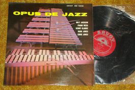 OPUS DE JAZZ - Milt Jackson, Hank Jones - LP SAVOY 1950er