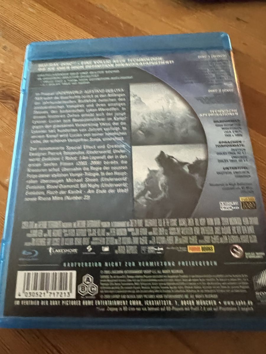 Tutti i DVDs: Blu-ray Underworld – Usato da Basel venduto da veralt 1