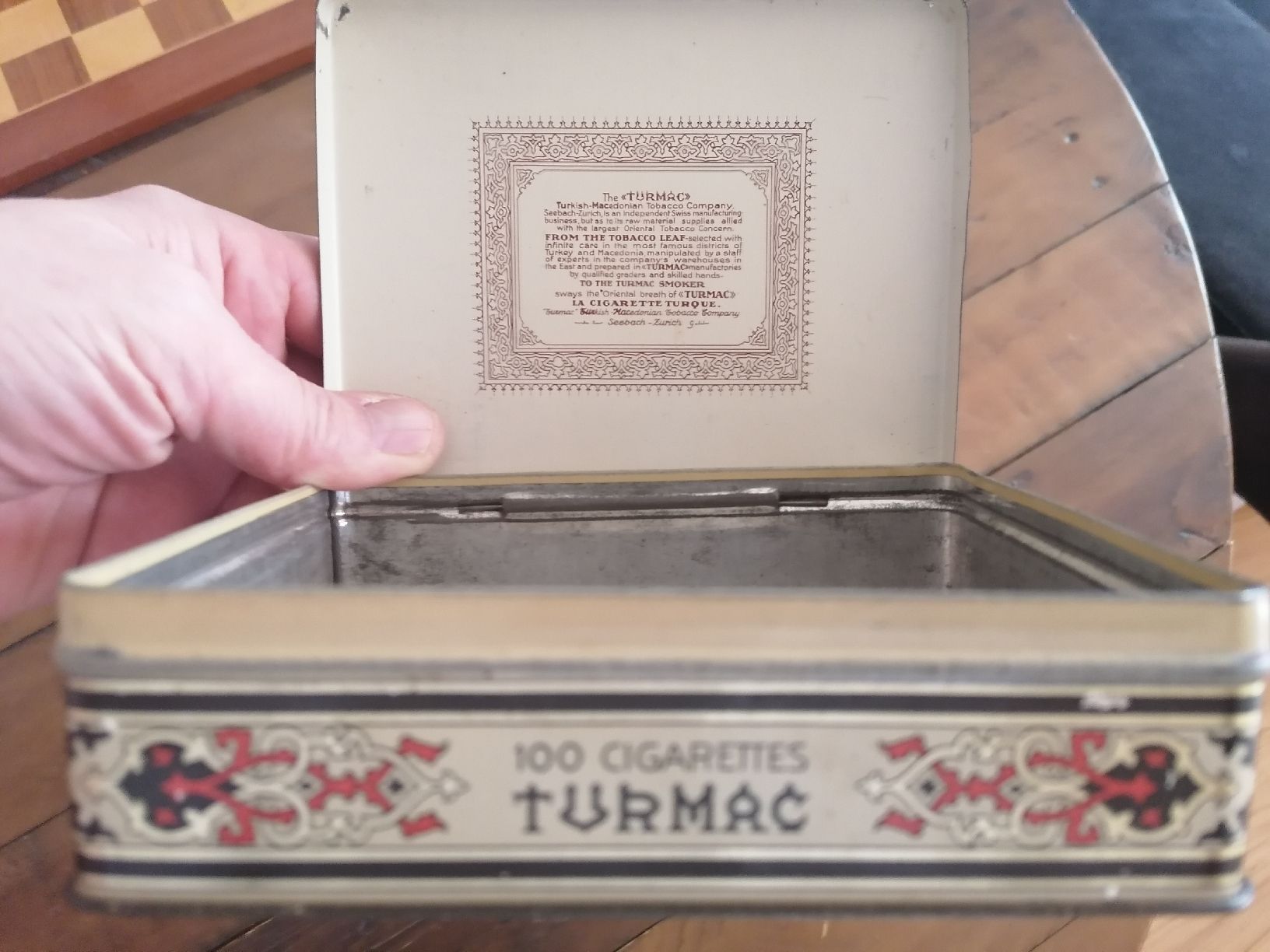 Tabacchi: Turmac 100 stk. Antike Blechdose, schön erhalten – Usato da Zürich venduto da Tin4Life 5