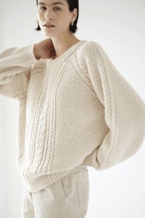 VELVET BY JENNY GRAHAM SWEATER "HERMOSA" OATMEAL