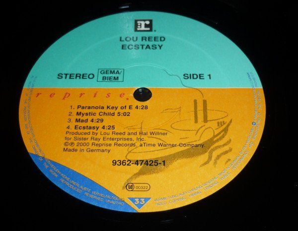Dischi in vinile: Lou Reed – Ecstasy 2LP – Usato da Wenslingen venduto da riger11 1