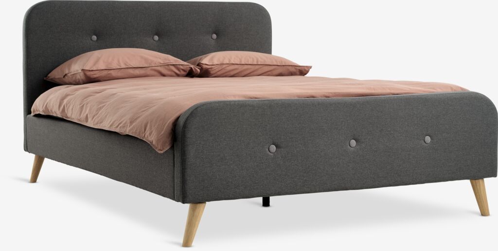 Jysk Letti: Grau Polsterbett 160x200 – Usato da Baar venduto da fan_27lj