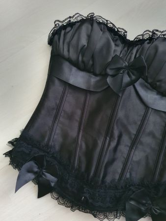 Gothic Satin Corsage Gr S *neuwertig*