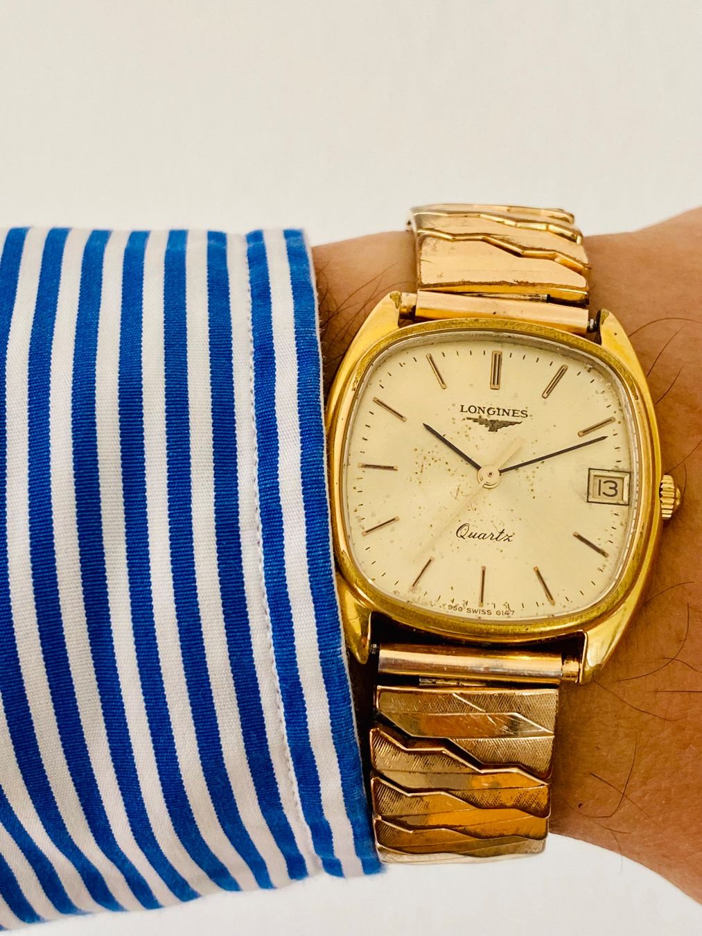 Longines Orologi: Longines Tank gold plated ref. 6147 950 – Usato da Küsnacht ZH venduto da Pedramy 1
