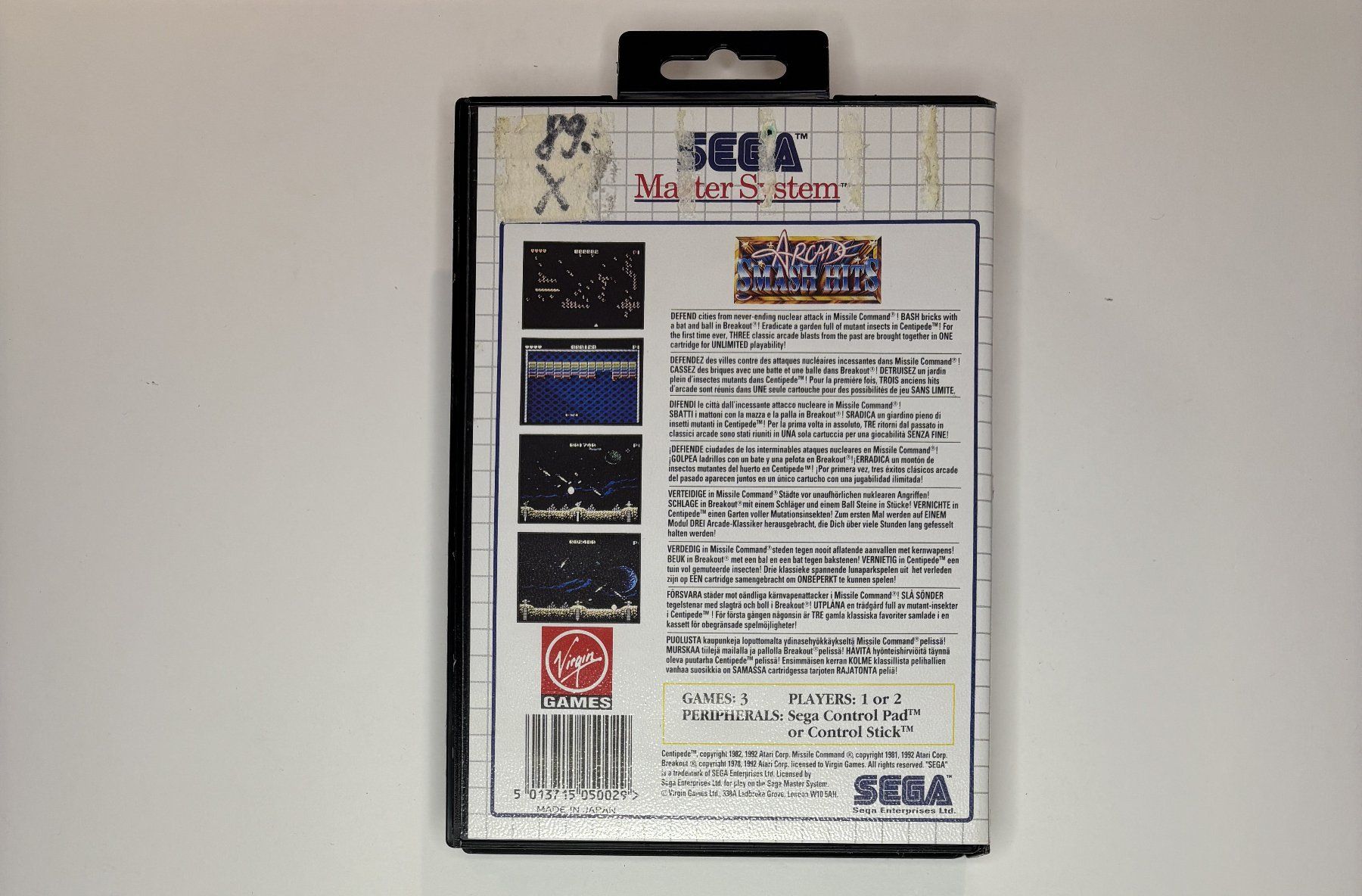 Sega Giochi: SMS - Arcade Smash Hits – Usato da Allschwil venduto da Bullach 2