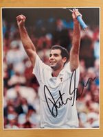 Pete Sampras, Original Autogramm auf Farbfoto