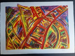 RENÉ ED. BRAUCHLI    LITHOGRAPHIE SIGNIERT NUMMERIERT