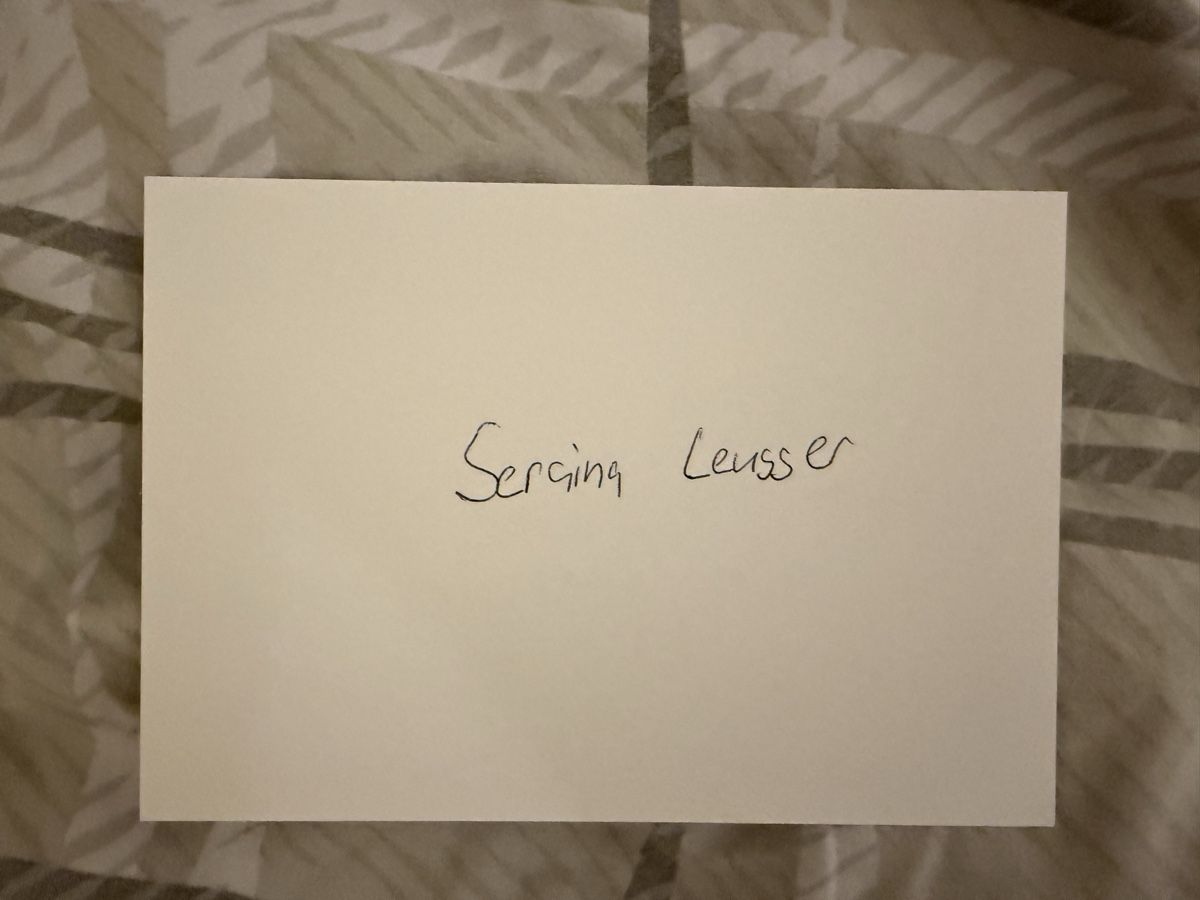 Autographes: Autogramm Seraina Leugger guter  – D'occasion à Rüschlikon par andi_841 1