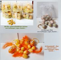 87 Eier Ostern - Basteln - Dekoration - Styropor/Kunststoff
