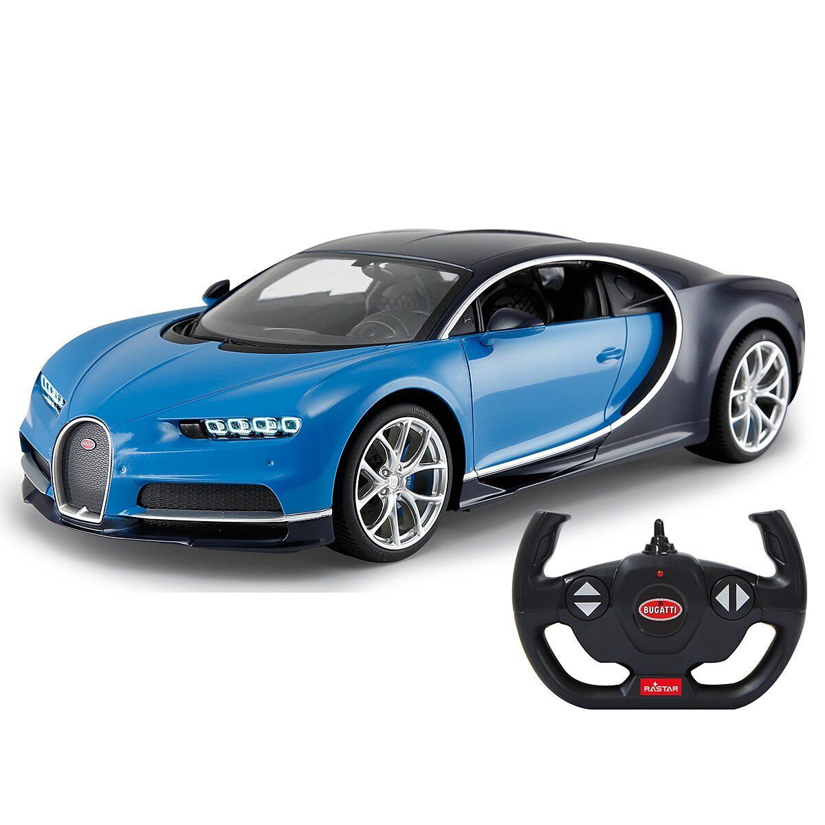Modellismo RC: Bugatti Chiron 1:14 blau 2,4Ghz – Nuovo e nell'imballaggio originale da Rietheim venduto da PeraLux