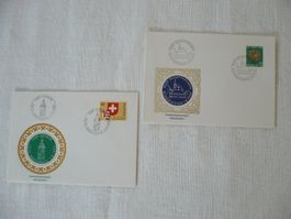1992 Bundesfeier Sonderstempel Genève & Schaffhausen