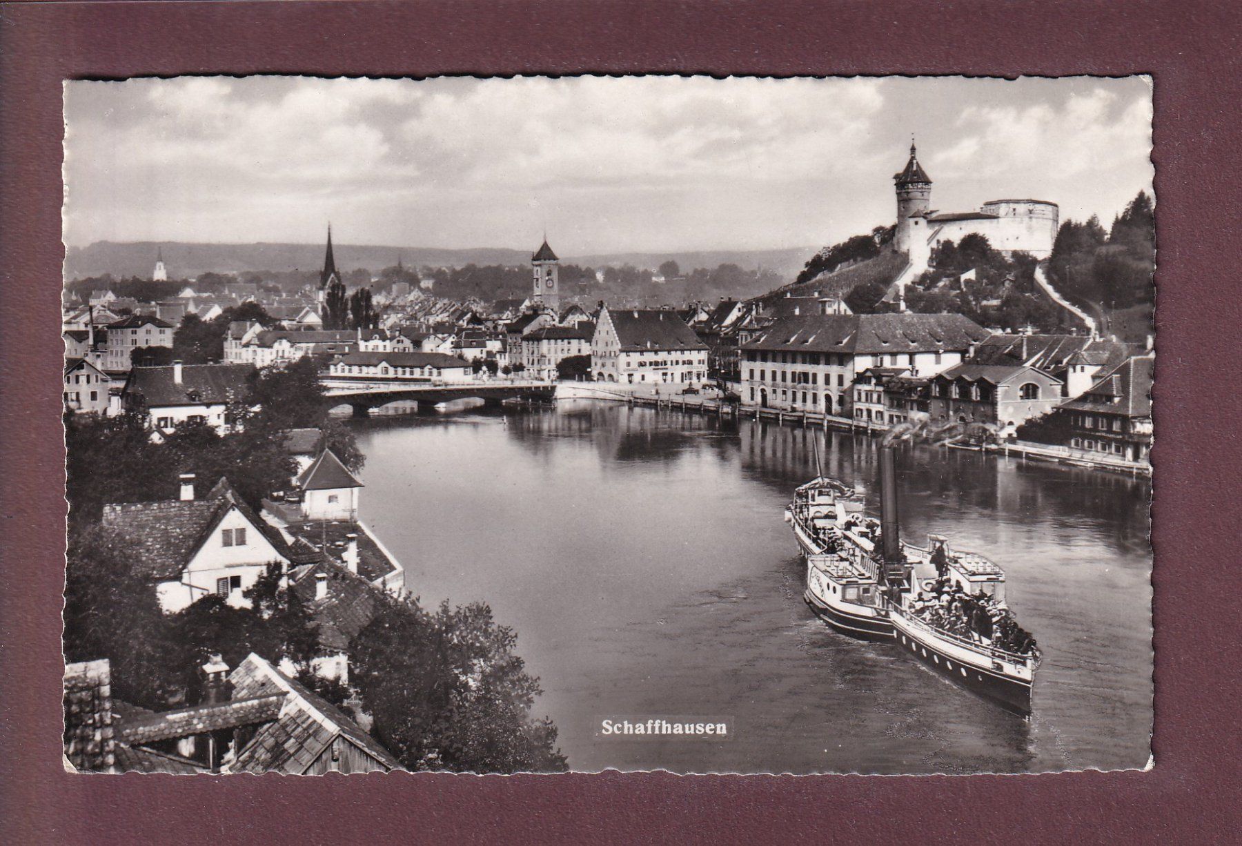 Ansichtskarten: SCHAFFHAUSEN - Schiff – Gebraucht aus Pully von nicecards