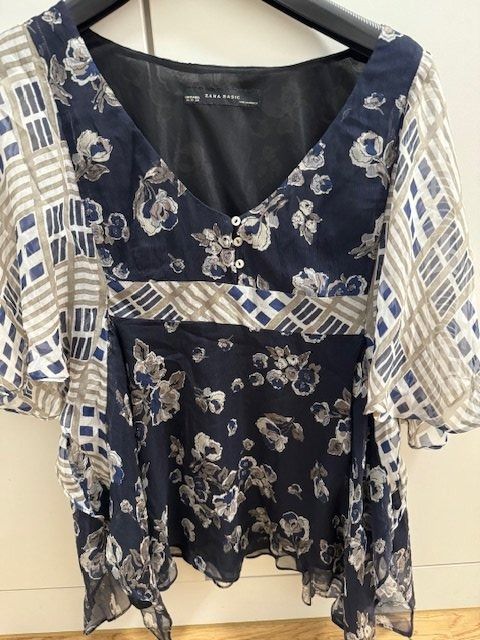 Zara Tuniken: Bluse / Tunika Zara Gr. XS aus Seide – Gebraucht aus Wabern von MagdalenaWabern 5