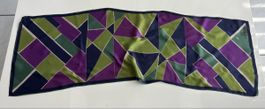 Vintage Scarf Geometric Pattern Silk Brand Vera Neumann