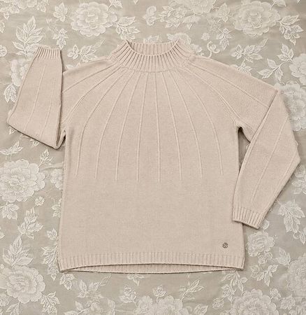 Damen Pullover M, Beige/Creme  Bonita