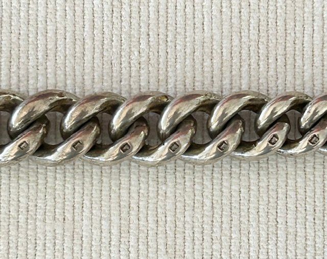 Altri accessori per orologi: 2 massive Silber-Uhrenketten mit Löwen-Punze – Usato da St. Niklausen LU venduto da Seepferd11 7