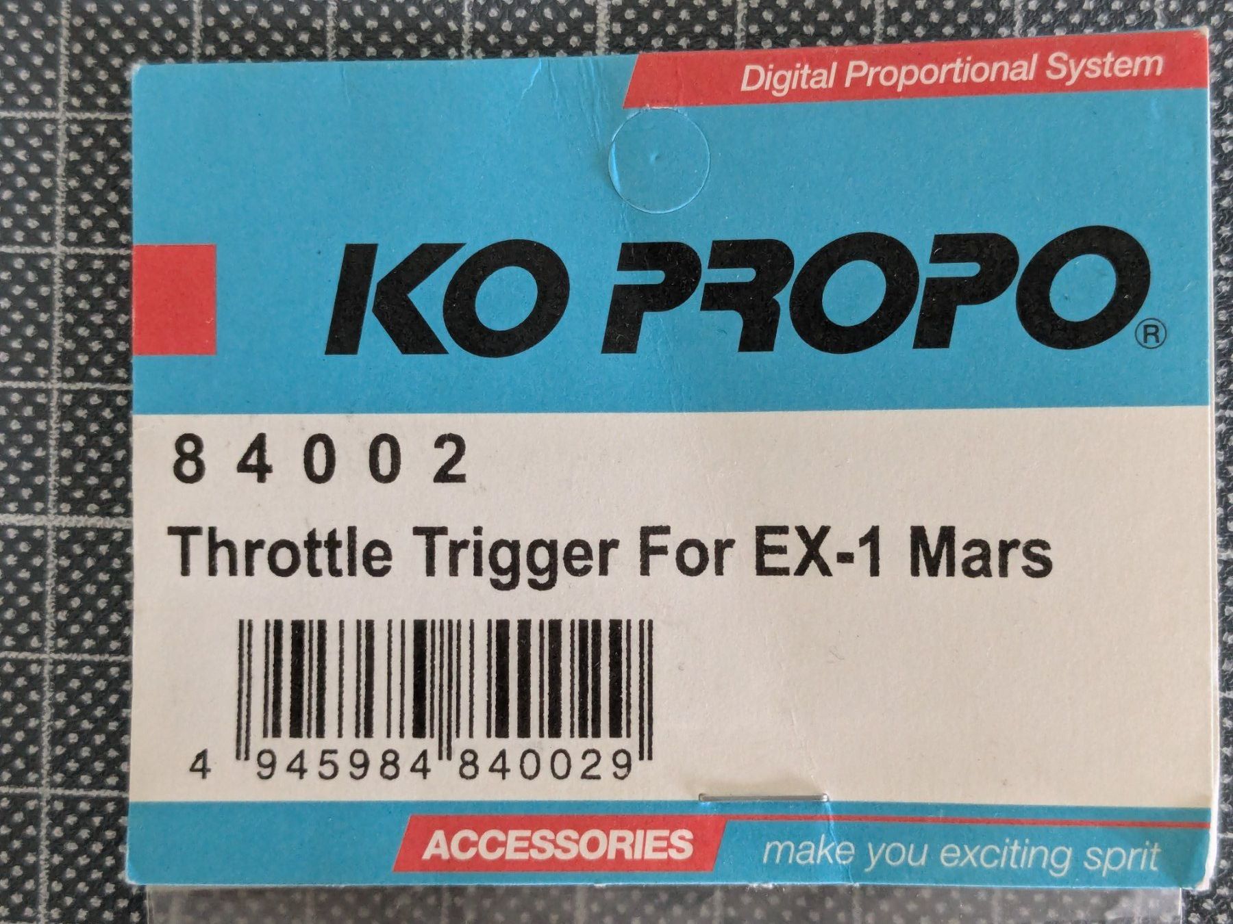 Telecomandi: KO PROPO 84002 Throttle Trigger For EX-1 Mars – Nuovo e nell'imballaggio originale da Bern venduto da ove_ztv2 2