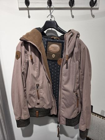 Naketano Jacke rosa mit Kapuze Grösse XL 