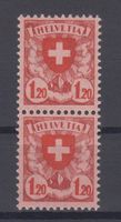 Variété 164.2.01c (E de Helvetia) en paire