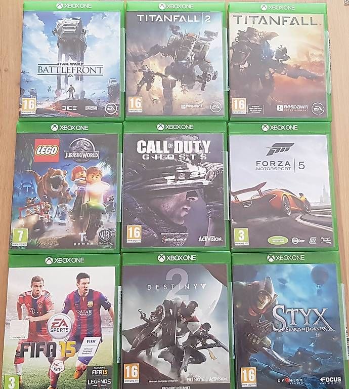 Consoles: XBOX ONE PACK Jeux divers – D'occasion à Etoy par fer_jb5y