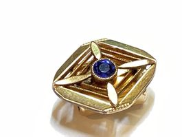 Antiker original Uhrenkettenschieber Jugendstil Gold doublé