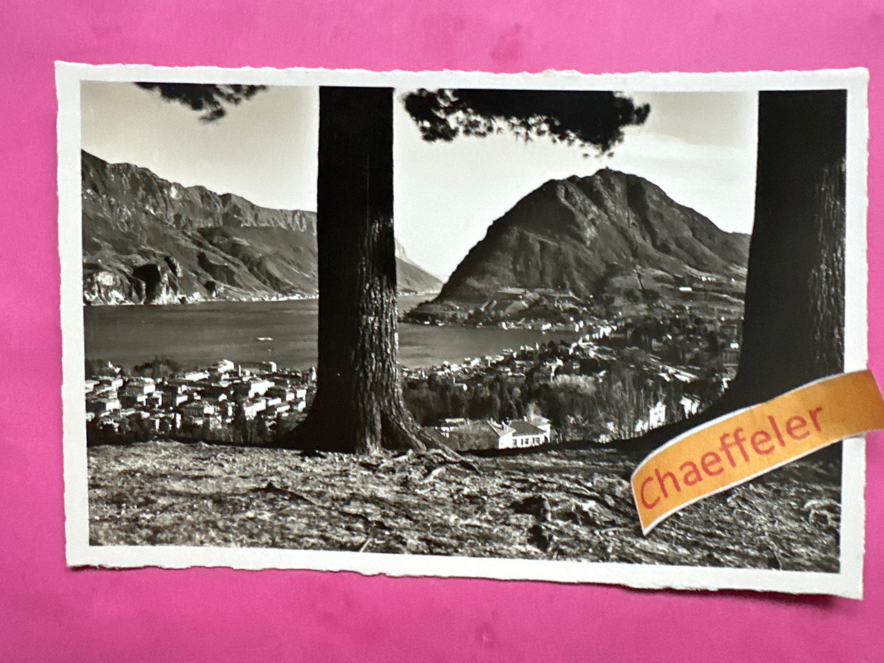 Cartoline postali: Lugano e Monte S. Salvatore – Usato da Zürich venduto da Chaeffeler