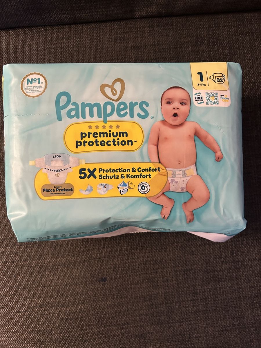 Pampers Secchi per pannolini & Pannolini: Pampers Premium Protection Gr. 1 – Nuovo e nell'imballaggio originale da Lostorf venduto da Venice16
