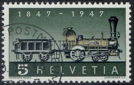 Abart Fehlende Speiche 1947, Nr. 277Pf., 100.-