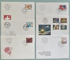 2017 6 verschiedene FDC