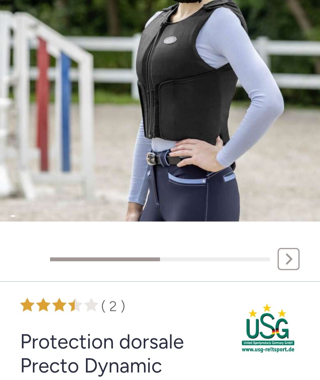 Protezioni & Imbottiture: Dorsale équitation 12 ans  – Usato da Payerne venduto da Sacha21
