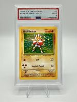 Pokémon Hitmonchan Nockchan Base Set Holo 7/102 PSA 9 EN