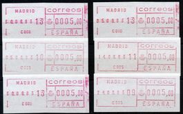 Noch nie im Angebot: Sammlung Spanien SFS Frama 1983 1984