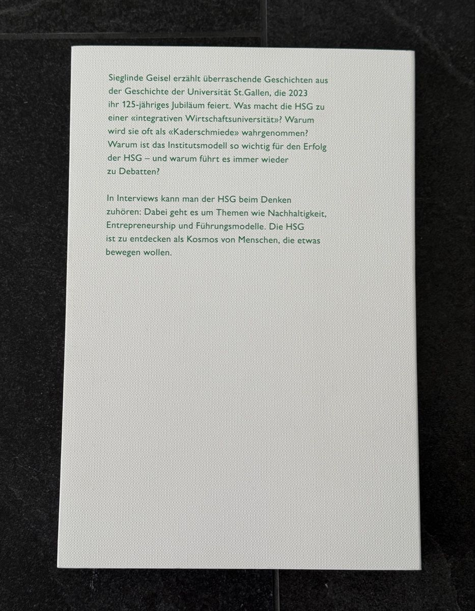 Libri: 125 Jahre HSG - Buch – Usato da Goldach venduto da igwhitestar 1