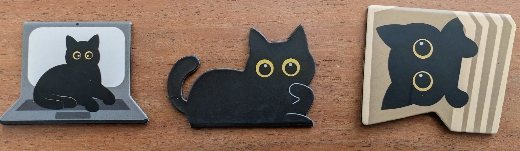Altre raccolte & rarità: neu: 3x Cats Katzen Magnet-Buchzeichen – Nuovo (secondo la descrizione) da Zürich venduto da Milk-and-Chicken