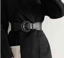 Schwarzer elastischer Damengürtel - Ceinture femme noire