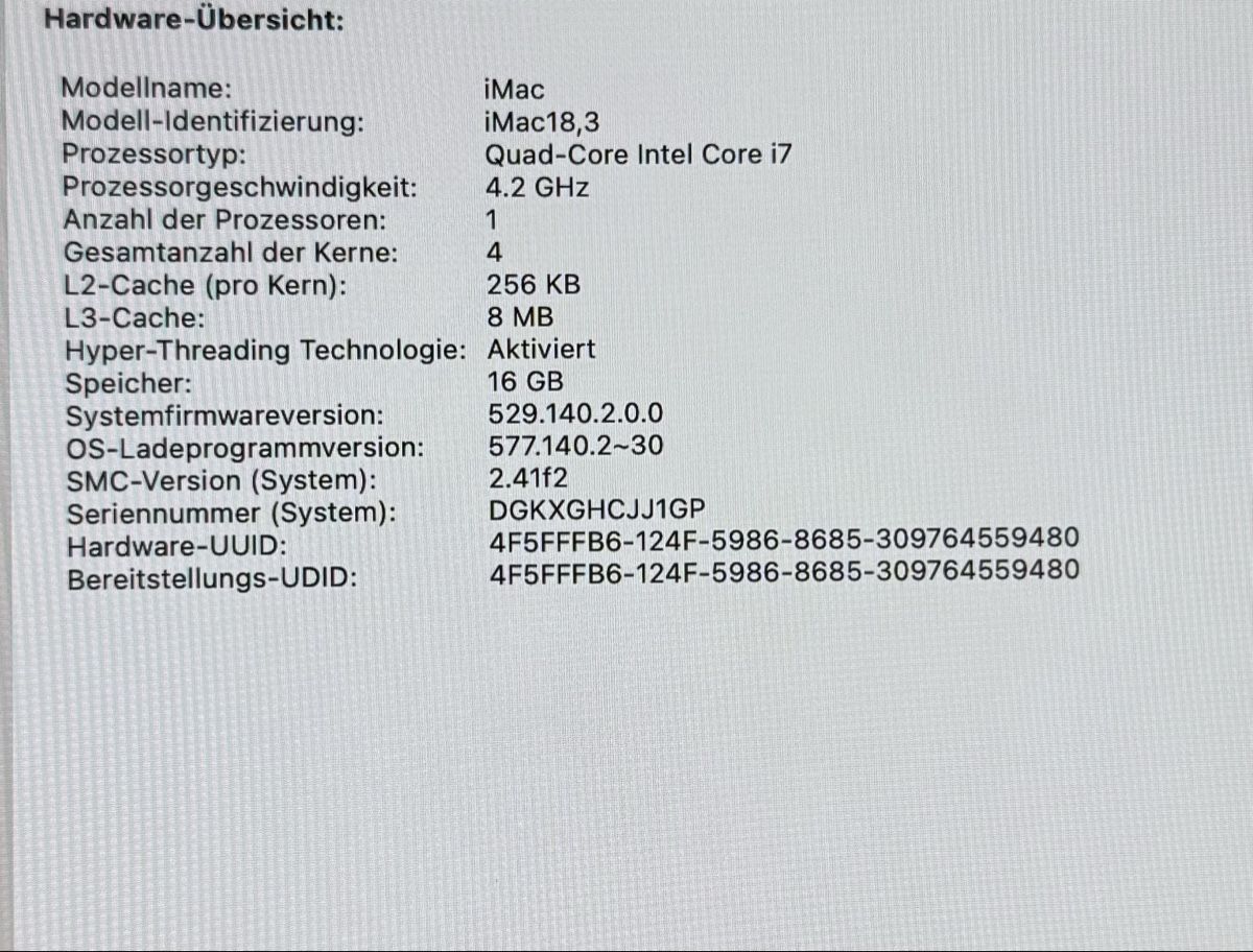 Apple PC: iMac Retina 5K 27“, 2017 – Usato da Merlischachen venduto da maerlischacher 3