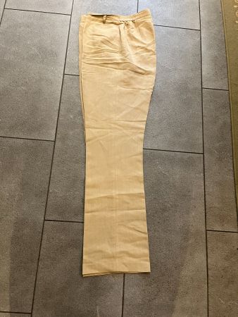 Beige Hose Grösse 40 von BASLER aus 52% Viskose  48% Leinen