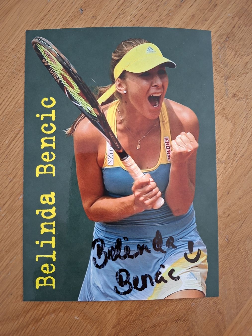 Autografi: Belinda Bencic frühe Autogrammkarte – Usato da Thun venduto da wuschu