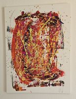 Tableau abstrait peinture acrylique titre profondeur