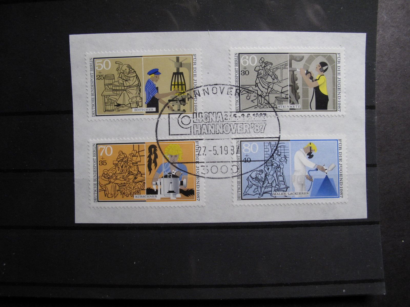 Tutti i francobolli: Berlin 1987 Handwerksberufe ET – Usato da Wil SG venduto da fva01