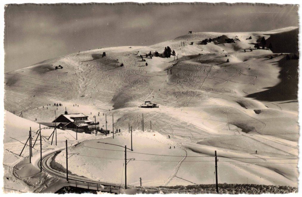 Cartoline postali: Villars - Col de Bretaye mit Skilift – Usato da Binningen venduto da Mountainrider