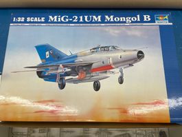 Trumpeter MiG-21UM Mongol B 1:32, Bau begonnen.