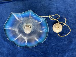 Antik Jugendstil Deckenlampe mit Schöne Lampenschirm
