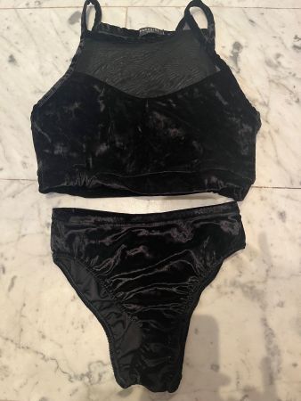 Completo Paradise Chick - pole velluto nero
