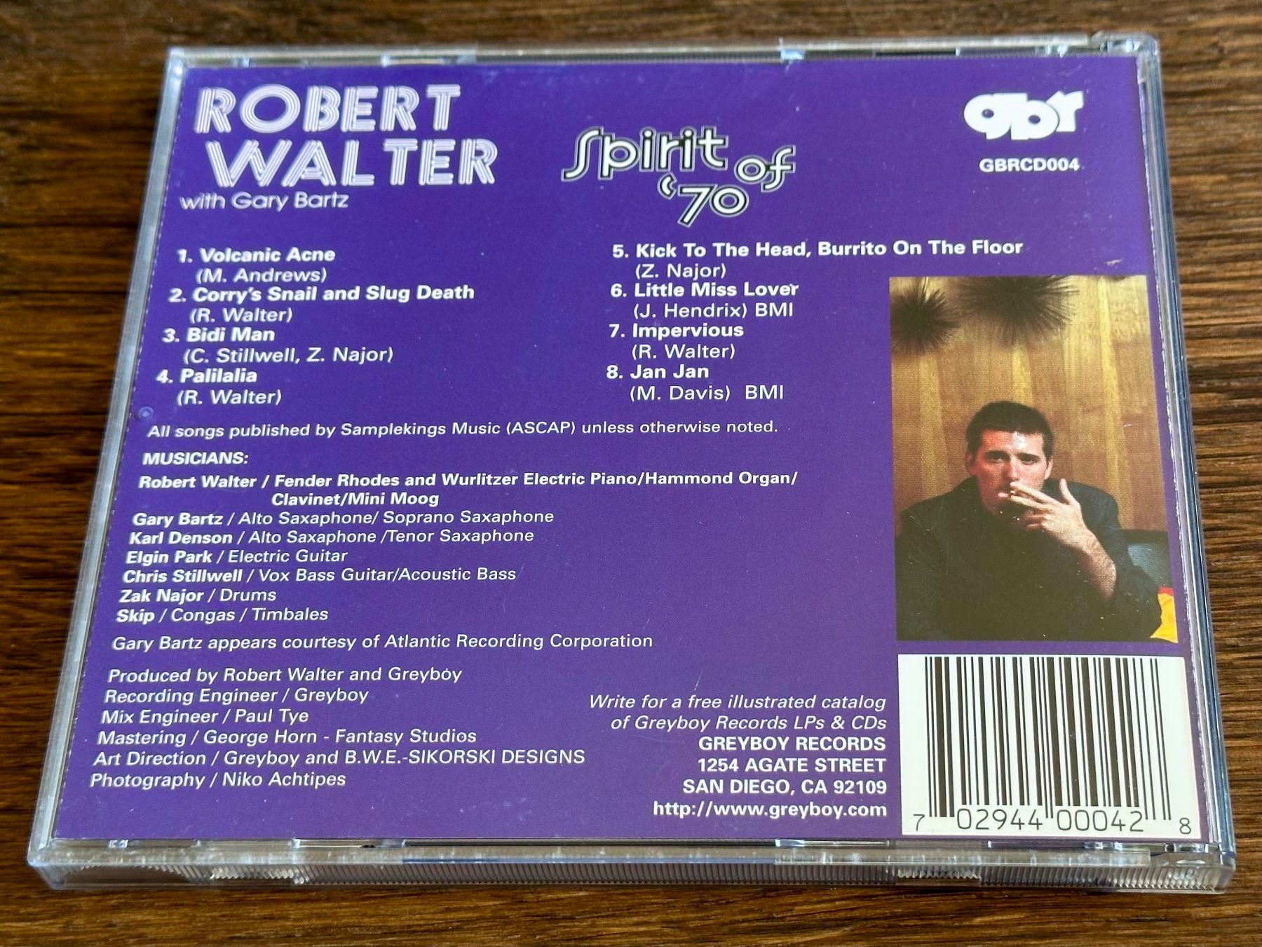 CD: Robert Walter with Gary Bartz - Spirit of '70 - CD – Usato da Pontresina venduto da il-bain 1
