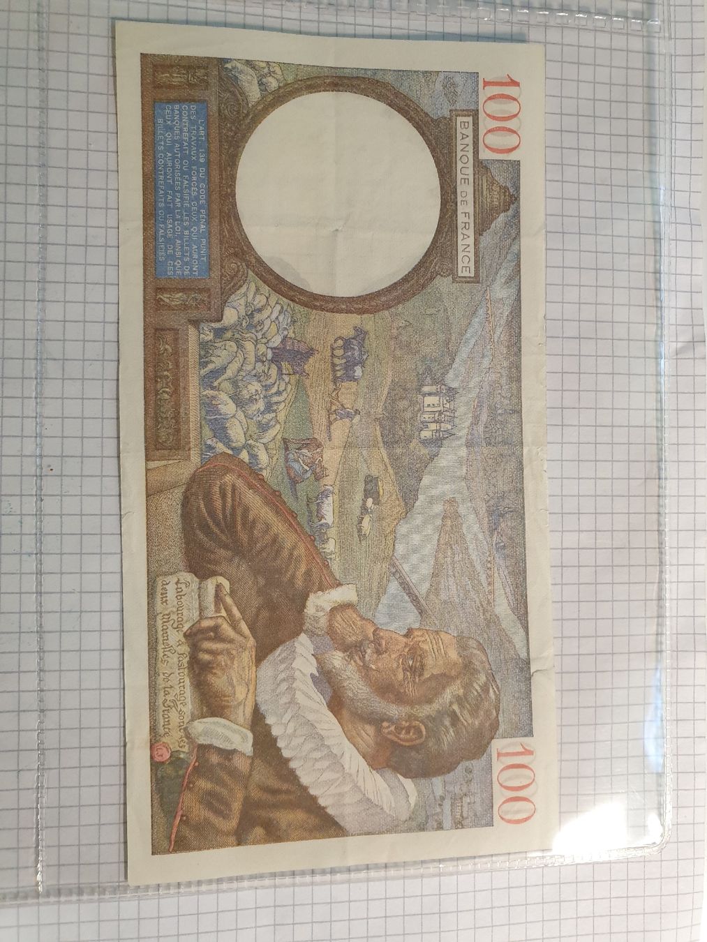 Banconote: 100 franz. Francs – Usato da Würenlos venduto da calimero095